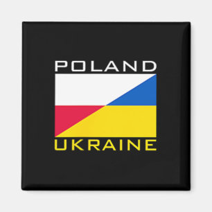 Aimant Soutien de l'amitié entre le drapeau de la Pologne