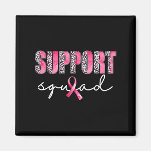 Aimant Soutien de l'équipe Leopard Rose guerrier Cancer d