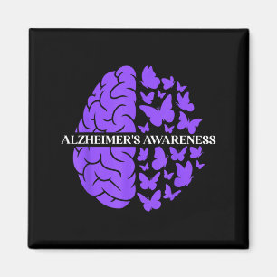 Aimant Soutien de sensibilisation à Alzheimer Cerveau Vio