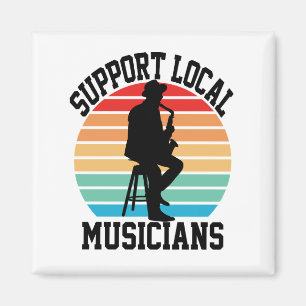 Aimant Soutien Des Musiciens Locaux Pour Les Amoureux De