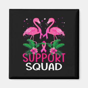 Aimant Soutien du guerrier Équipe Flamant rose Cancer du