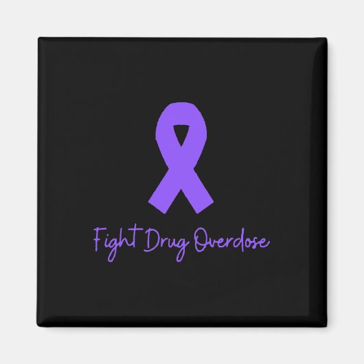 Aimant Soutien Lutter Contre La Surdose De Drogue Sensibi (Devant)