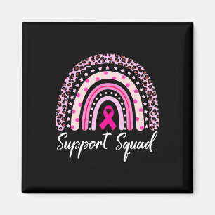 Aimant Soutien Squad Pink Arc-en-ciel Leopard Cancer du s