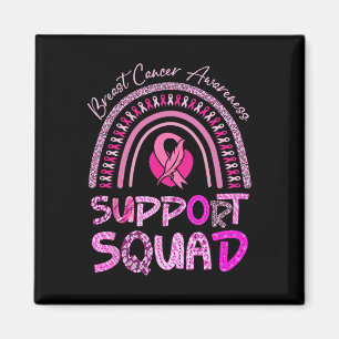 Aimant Soutien Squad Pink Arc-en-ciel Leopard Cancer du s