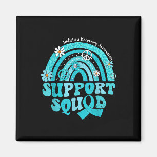 Aimant Soutien super Squad Rainbow Addiction Recovery Aw