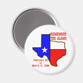 Aimant Souvenez-vous de l'Alamo #002 (Recto/Verso)