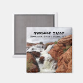 Aimant souvenir—Chutes Gunlock, Parc d'état Gunloc (Recto/Verso)