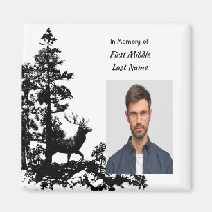 Aimant Souvenir commémoratif Art masculin cerf bois