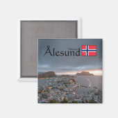 Aimant Souvenir d'Alesund (Recto/Verso)