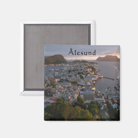 Aimant Souvenir d'Alesund (Recto/Verso)