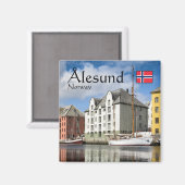 Aimant Souvenir d'Alesund (Recto/Verso)