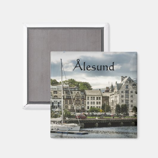 Aimant Souvenir d'Alesund (Recto/Verso)