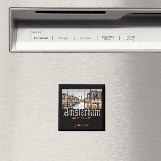 Aimant Souvenir d'Amsterdam Netherlands (In Situ (Lave-vaisselle))