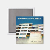Aimant Souvenir de Berlin Kottbusser Tor Kotti (Recto/Verso)