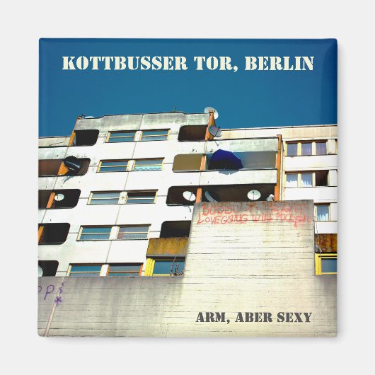 Aimant Souvenir de Berlin Kottbusser Tor Kotti (Devant)