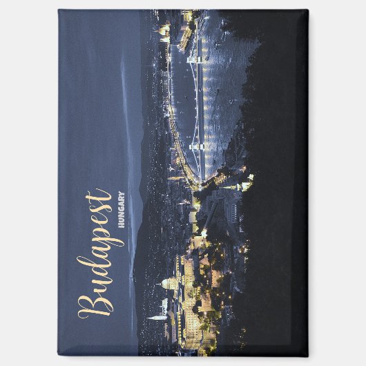 Aimant souvenir de Budapest Hongrie (Recto)