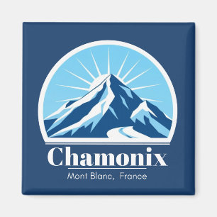 Aimant souvenir de Chamonix Mont Blanc France