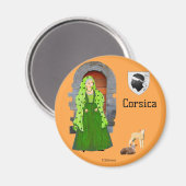 Aimant Souvenir de Corse, France (Recto/Verso)