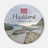 Aimant Souvenir de Haukland (Devant)