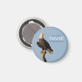 Aimant Souvenir de l'aimant circulaire Ozzie (Recto/Verso)