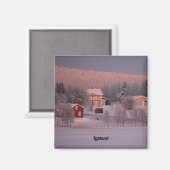 Aimant Souvenir de Laponie (Recto/Verso)