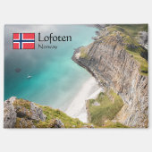 Aimant Souvenir de Lofoten Norvège (Recto)