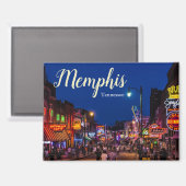 Aimant souvenir de Memphis Tennessee (Recto/Verso)