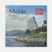 Aimant Souvenir de Molde Norvège (Devant)