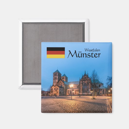 Aimant Souvenir de Münster (Recto/Verso)