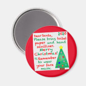 Aimant Souvenir de Noël 2020 (Recto/Verso)