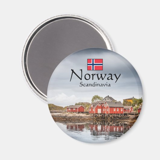 Aimant Souvenir de Norvège (Recto/Verso)