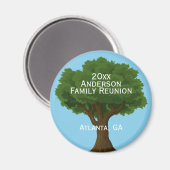 Aimant Souvenir de réunion en famille personnalisée (Recto/Verso)