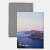 Aimant souvenir de Santorin Grèce (Recto/Verso)