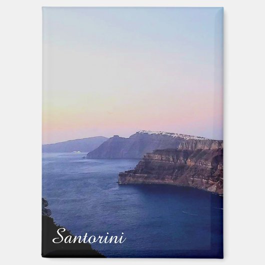 Aimant souvenir de Santorin Grèce (Recto)