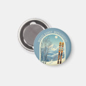 Aimant Souvenir de ski Mount Baker Washington Cascades (Recto/Verso)