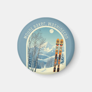 Aimant Souvenir de ski Mount Baker Washington Cascades 