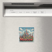 Aimant 🧲 Souvenir de vacances à Moscou Russie 🇷🇺 (In Situ (Lave-vaisselle))
