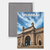 Aimant Souvenir de voyage à Mumbai (Recto/Verso)