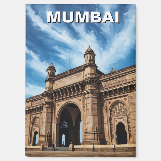 Aimant Souvenir de voyage à Mumbai (Recto)