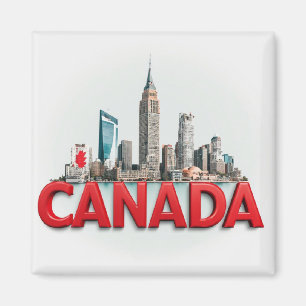 Aimant Souvenir de voyage au Canada pour collections de s