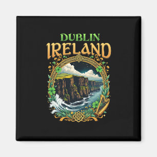 Aimant Souvenir d'Irlande Dublin Falaises de la mer Vacan