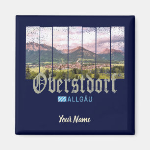 Aimant Souvenir d'Oberstdorf Allgäu Vintage Bavaria Germa