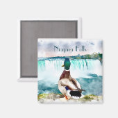 Aimant Souvenir du canard de Niagara Falls (Recto/Verso)