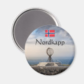 Aimant Souvenir du Cap Nord (Recto/Verso)