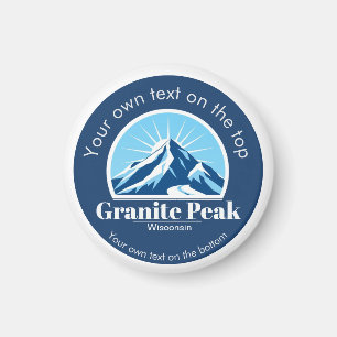 Aimant Souvenir du domaine skiable Granite Peak Wisconsin