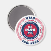 Aimant Souvenir Faits sur l'Utah (Recto/Verso)