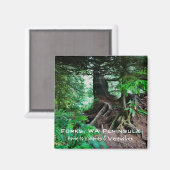 Aimant souvenir : Fourches, Péninsule de l'Ouest (Recto/Verso)