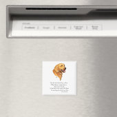 Aimant Souvenir Golden Retriever (In Situ (Lave-vaisselle))