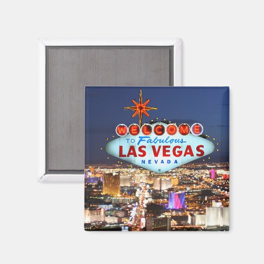 Aimant Souvenir Las Vegas (Recto/Verso)