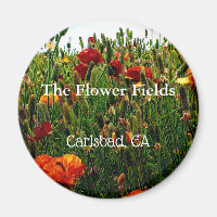 Aimant Souvenir, Le Champ Fleur, Carlsbad, CA.